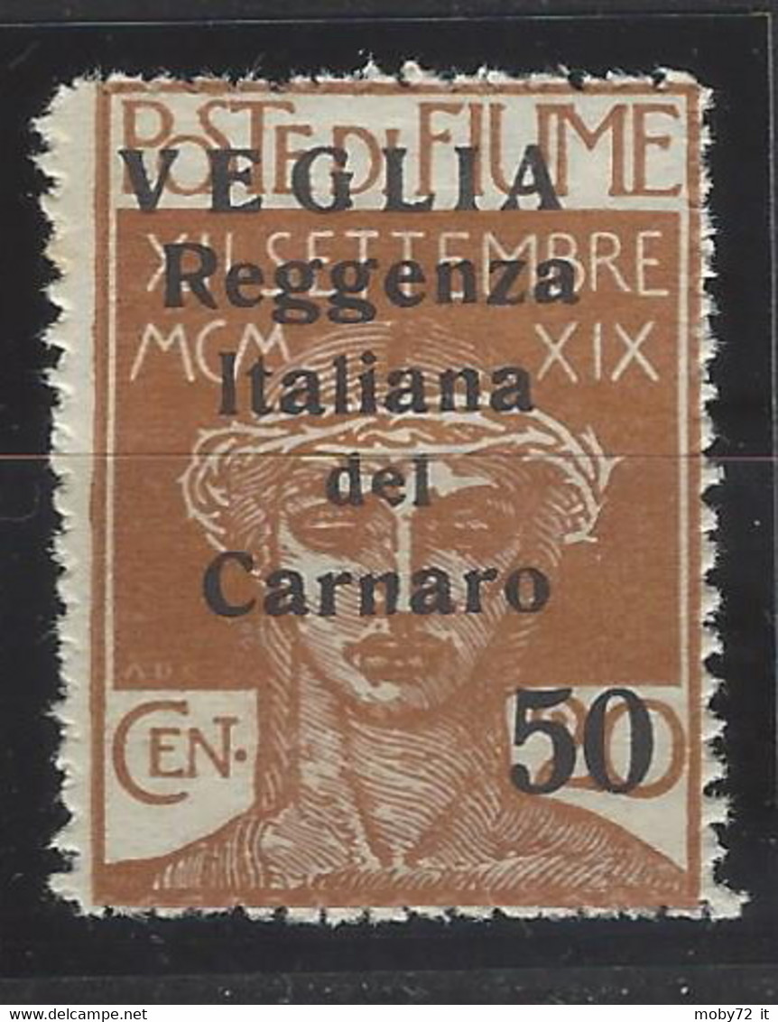 Italia - Veglia - 1920 - Nuovo/new MNH - Overprint - Sass N. 9 - Arbe & Veglia