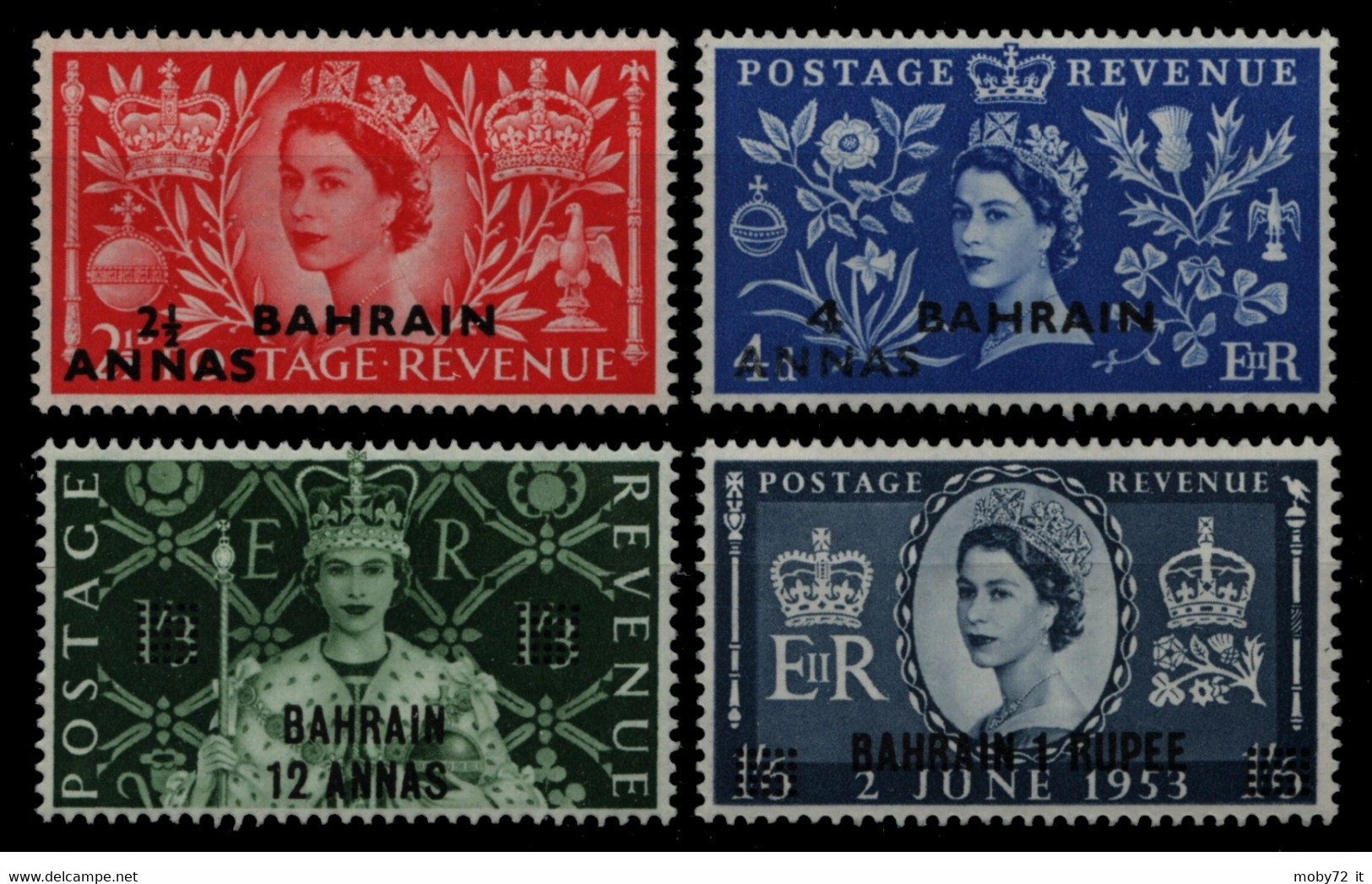 Bahrain - 1953 - Nuovo/new MNH - Overprint - Mi N. 89/92 - Bahrein (...-1965)