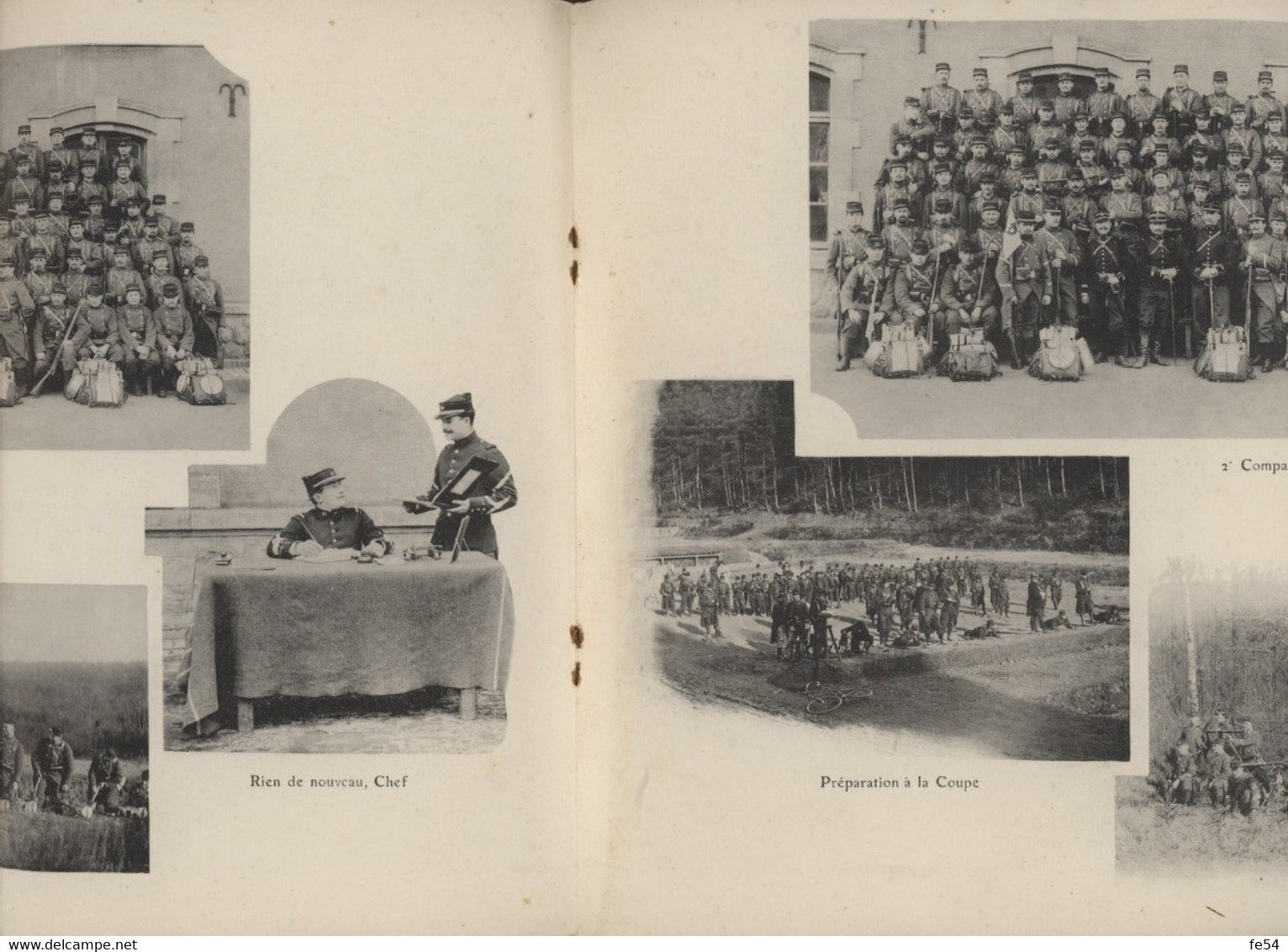 ° 1910 ° BACCARAT °  20 è BATAILLON DE CHASSEURS A PIED ° LIVRET 24 PAGES, rien que des photos °