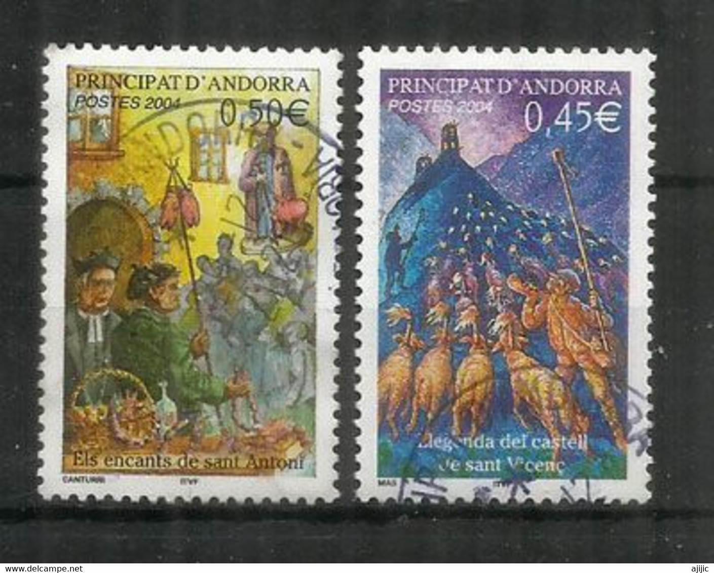 Vente Publique Aux Enchères Des Troupeaux De Moutons.   2 Timbres Oblitérés, 1 ère Qualité - Used Stamps