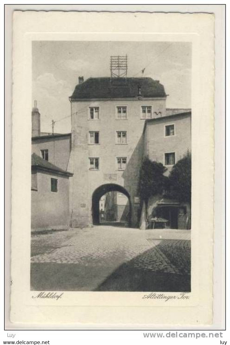 MÜHLDORF A. Inn,  Altöttinger Tor ( Prägekarte ) - Mühldorf