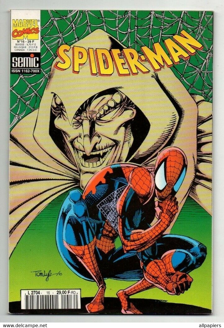 Spider-Man N°16 Orientation - Coeurs De Pierre - Vieilles Habitudes - Editions Semic - Spiderman