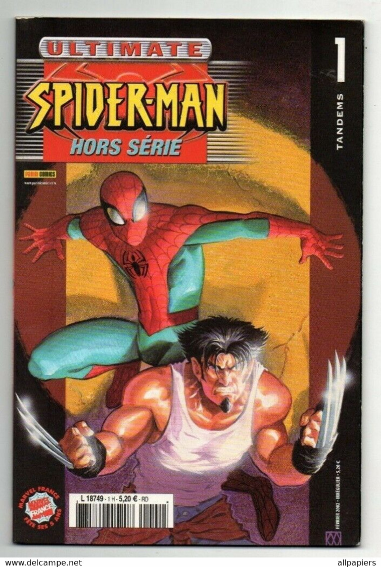 Ultimate Spider-man Hors Série N°1 Spider-man Et Wolverine - Spider-man Et Hulk - Carnet De Croquis De 2002 - Spiderman