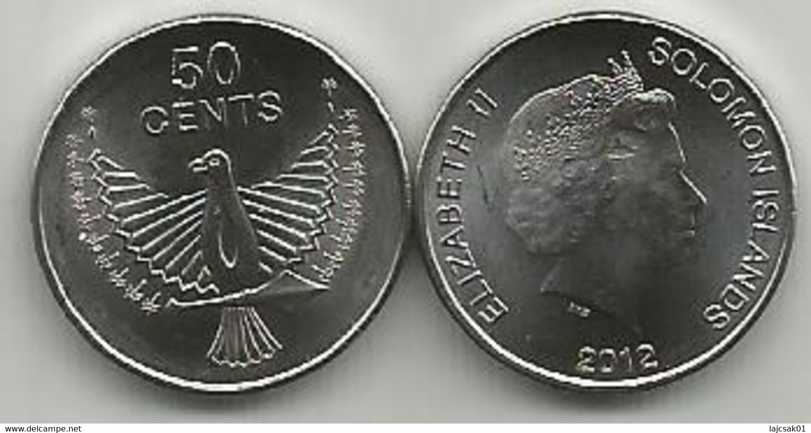 Solomon Islands 50 Cents 2012. High Grade - Salomon