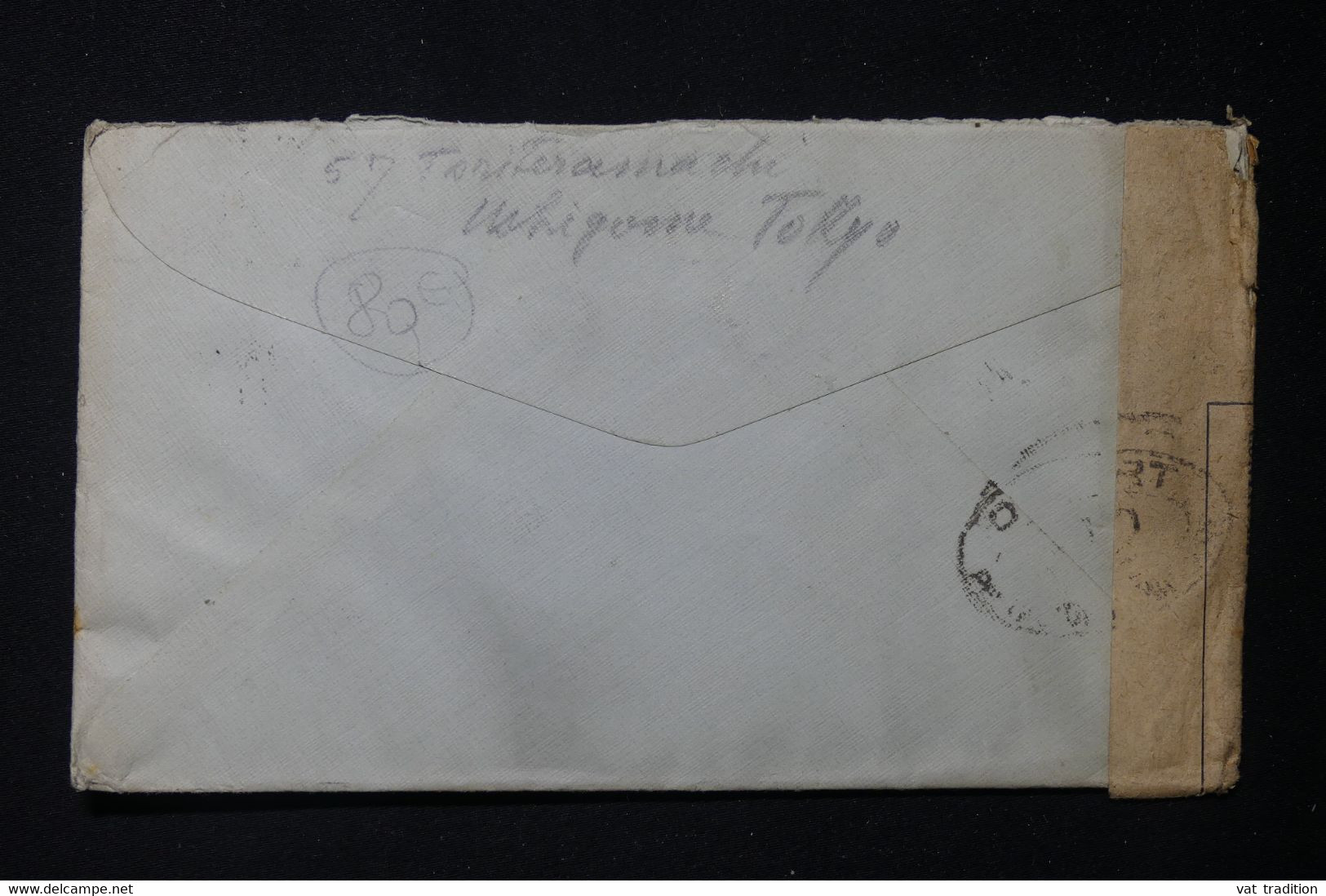 JAPON - Enveloppe De Tokyo Pour La France Avec Contrôle Postal Militaire, Période 1914/18 - L 83411 - Briefe U. Dokumente