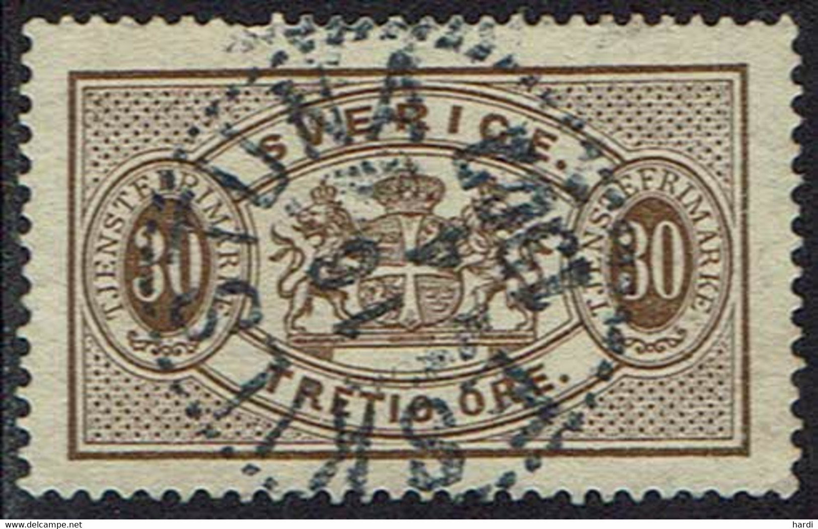 Schweden Dienstmarken 1874, MiNr 9Bb, Gestempelt - Officials