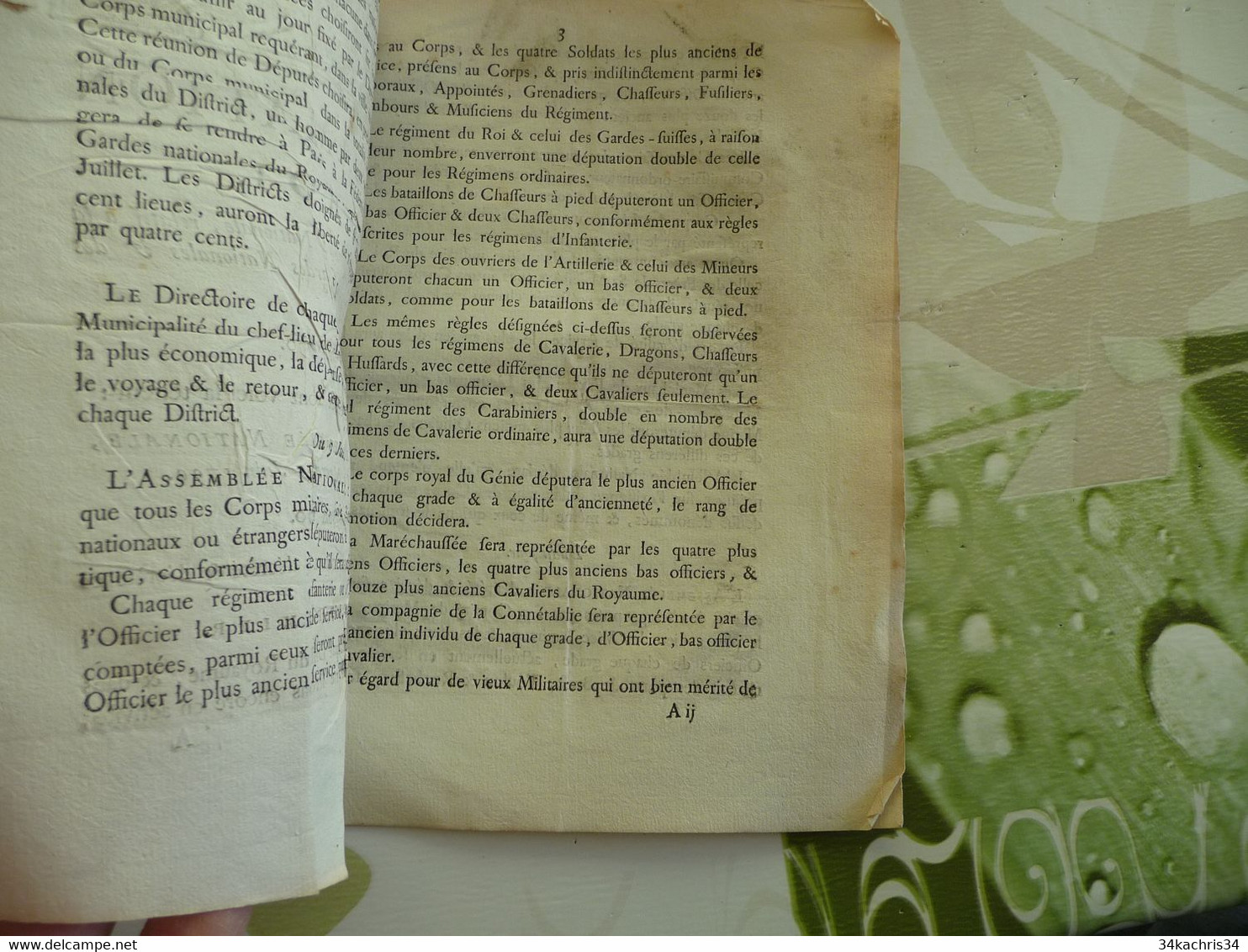 Proclamation Du Roi 10/06//1790 Fédération Générale Des Gardes Nationales Et Troupes Du Royaume Notes Manuscrites - Gesetze & Erlasse