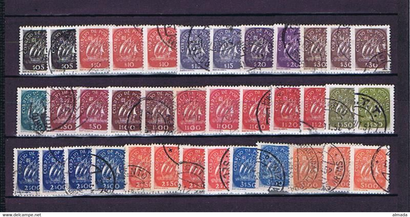 Portugal 1943-1948: Caravela, 37 Gestempelt / Used - Oblitérés