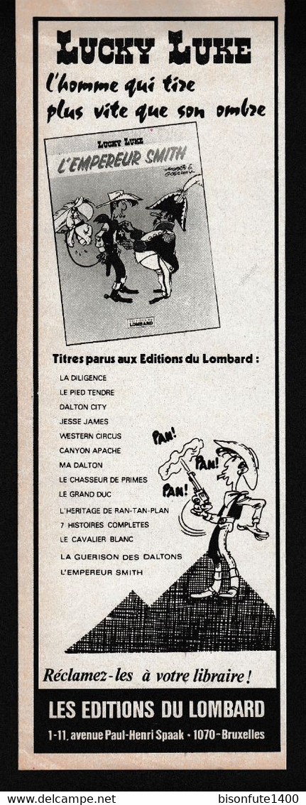 Lot De 4 Publicités Avec Les Personnages De Lucky Luke Et Les Dalton De 1971 - 1974 Et 1976 ( Voir Photos ). - Boule Et Bill