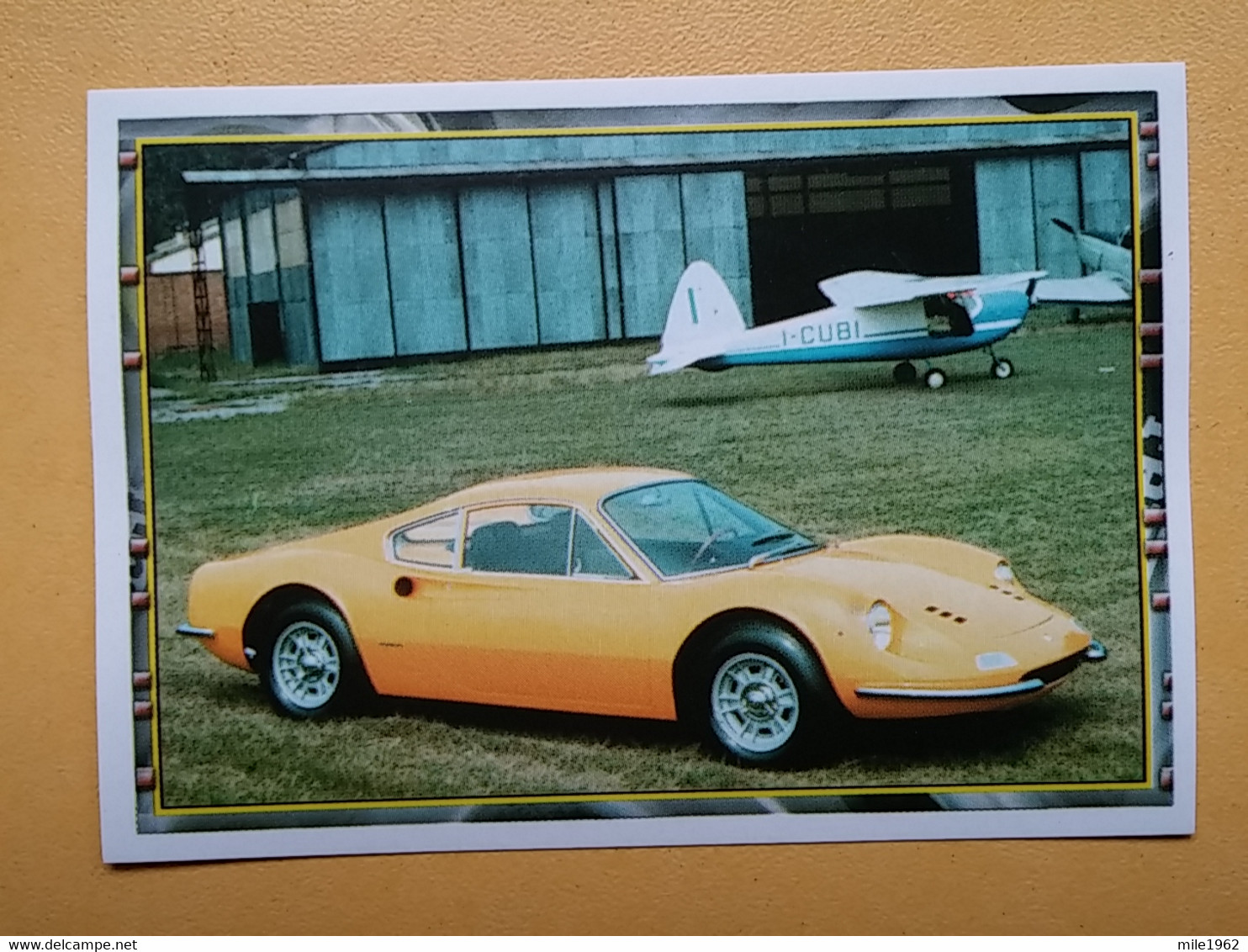 Ferrari - Autocollant 11: Berlinetta Dino 246 GT - STICKERS ITALIA PANINI - FORMAT  6,4 X 8,8 - Automobile - F1