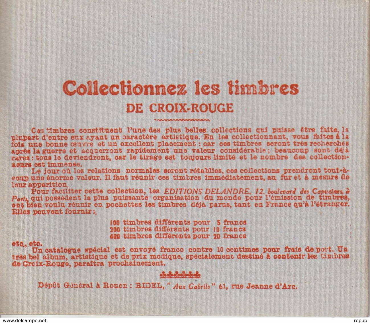 Carnet 1916 De 10 Vignettes Croix Rouge Union Des Femmes De France Rouen Jeanne D'Arc Vignette ** Bon état - Blocks Und Markenheftchen