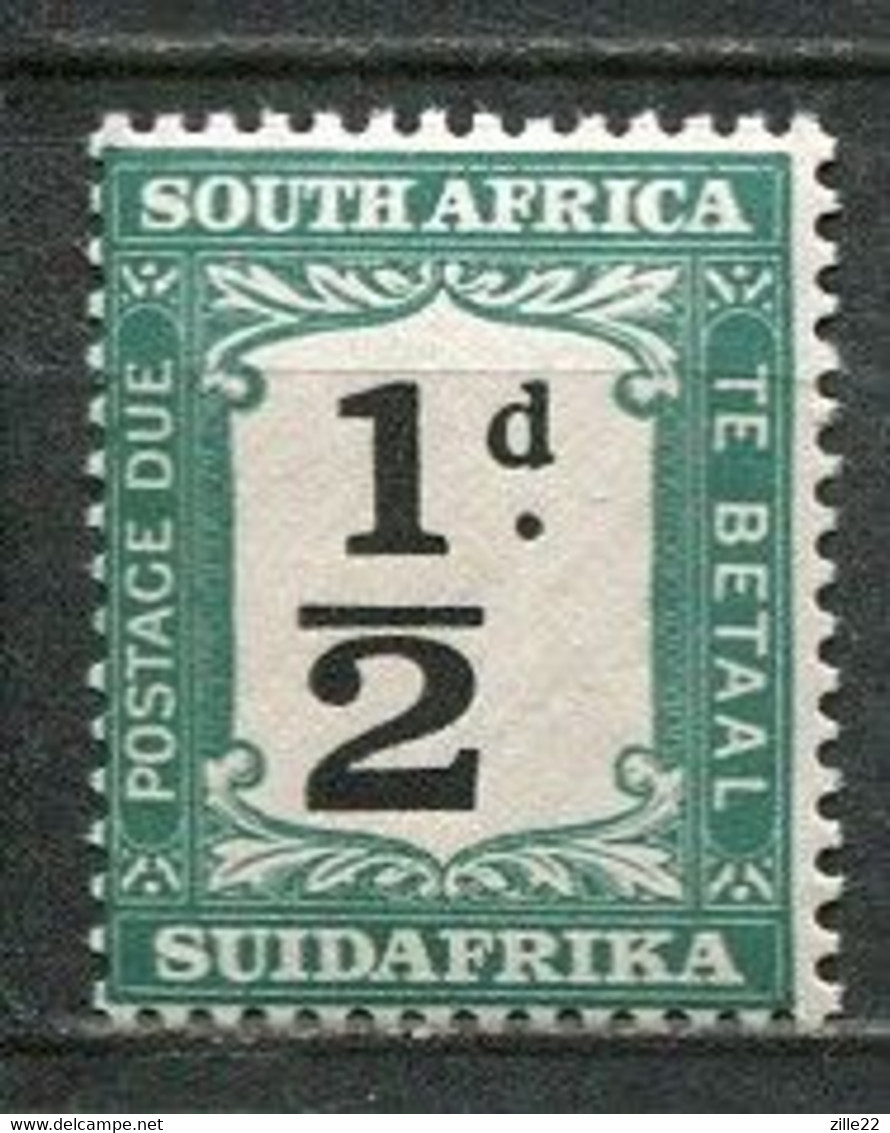 Union Of South Africa Postage Due, Südafrika Portomarken Mi# 17 Postfrisch/MNH - Bluegreen Variety - Timbres-taxe