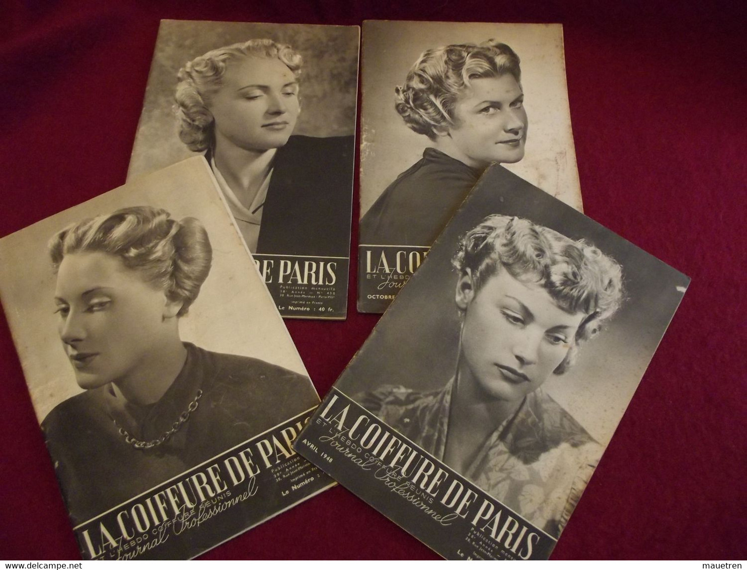 8 N° DE "LA COIFFURE DE PARIS " Journal Professionnel  1948 - Riviste