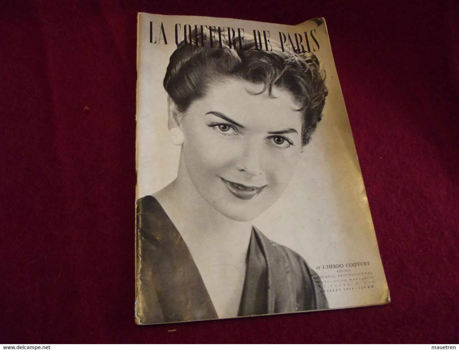 1 N° DE "LA COIFFURE DE PARIS " Journal Professionnel  Juillet 1955 - Revistas