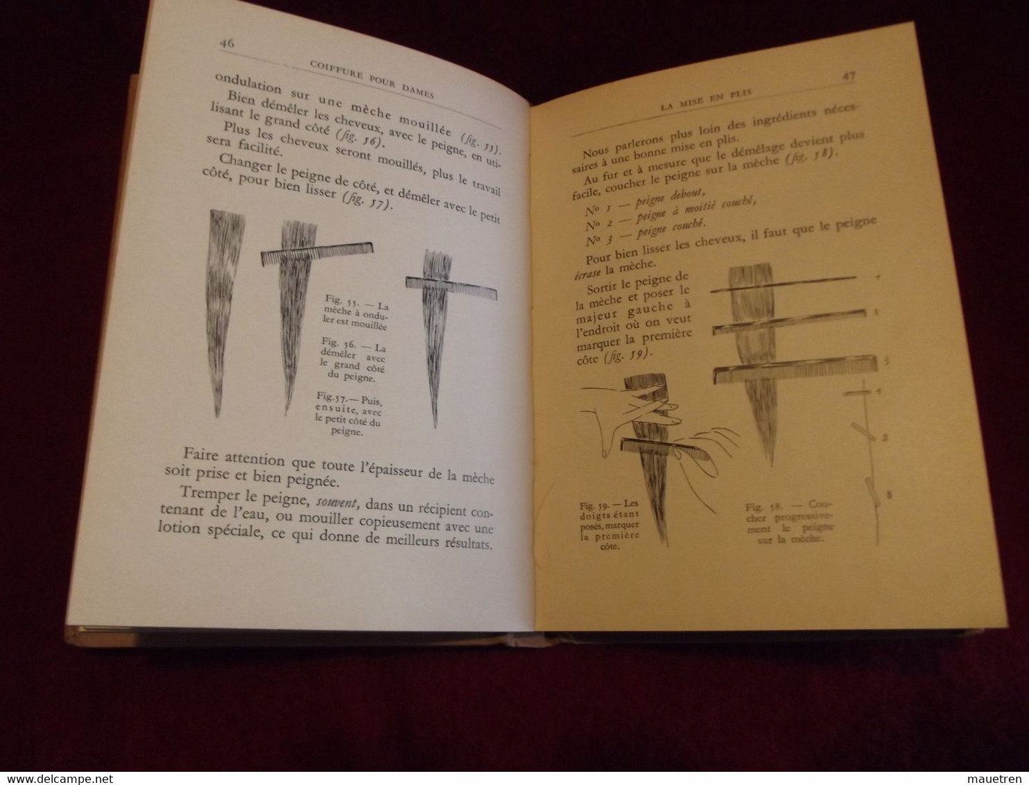 NOTIONS ELEMENTAIRES DE COIFFURE POUR DAMES Par Fermo CORBETTA  1938 - Bücher