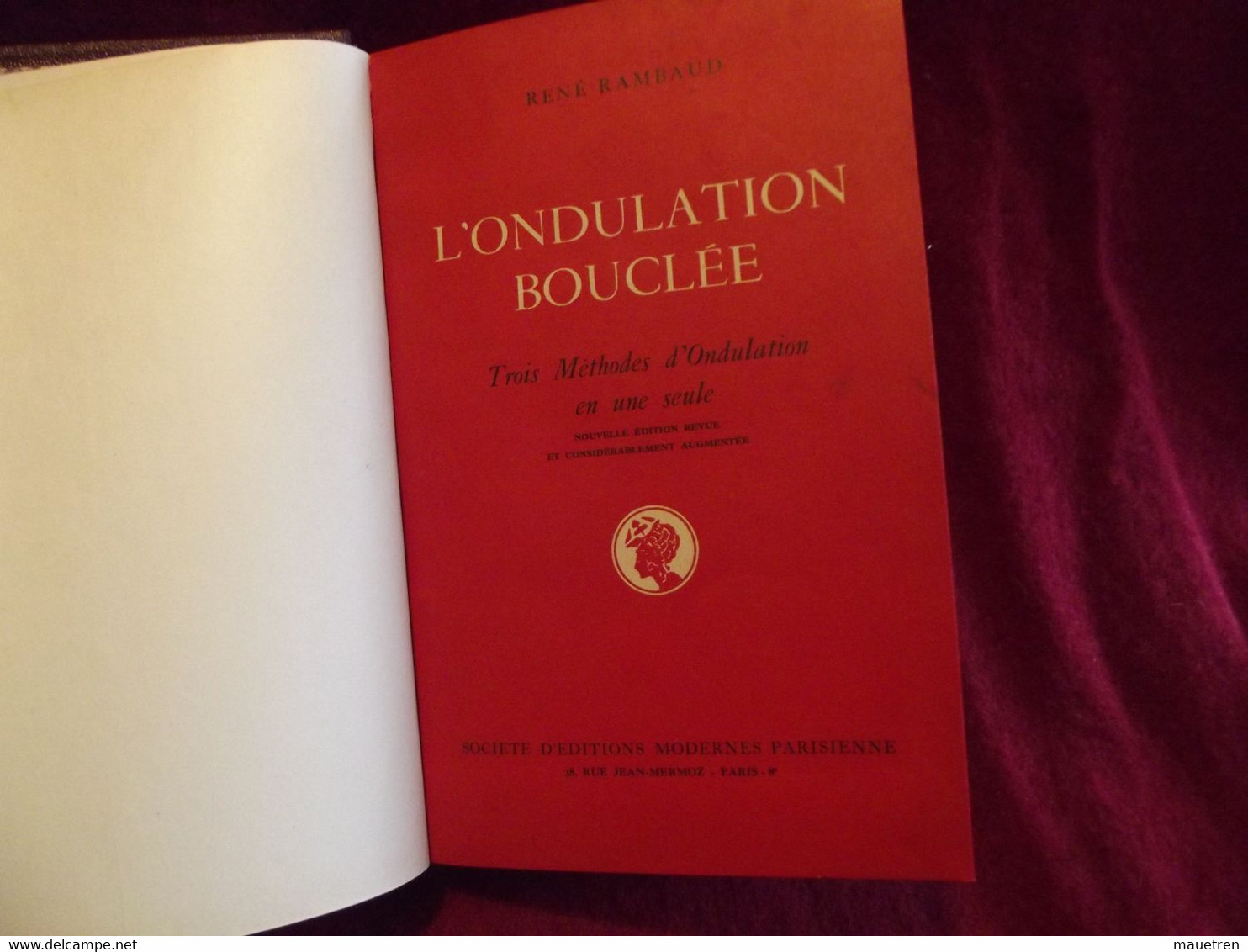 L'ONDULATION BOUCLEE Par René RAMBAUD 1949 - Books