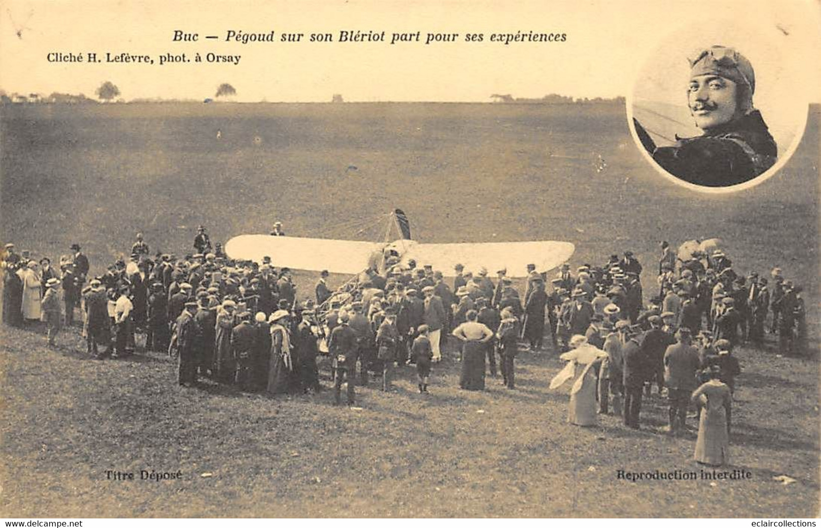 Buc         78          Aérodrome   Aviation    Pégoud Sur Son Blériot         (voir Scan) - Buc