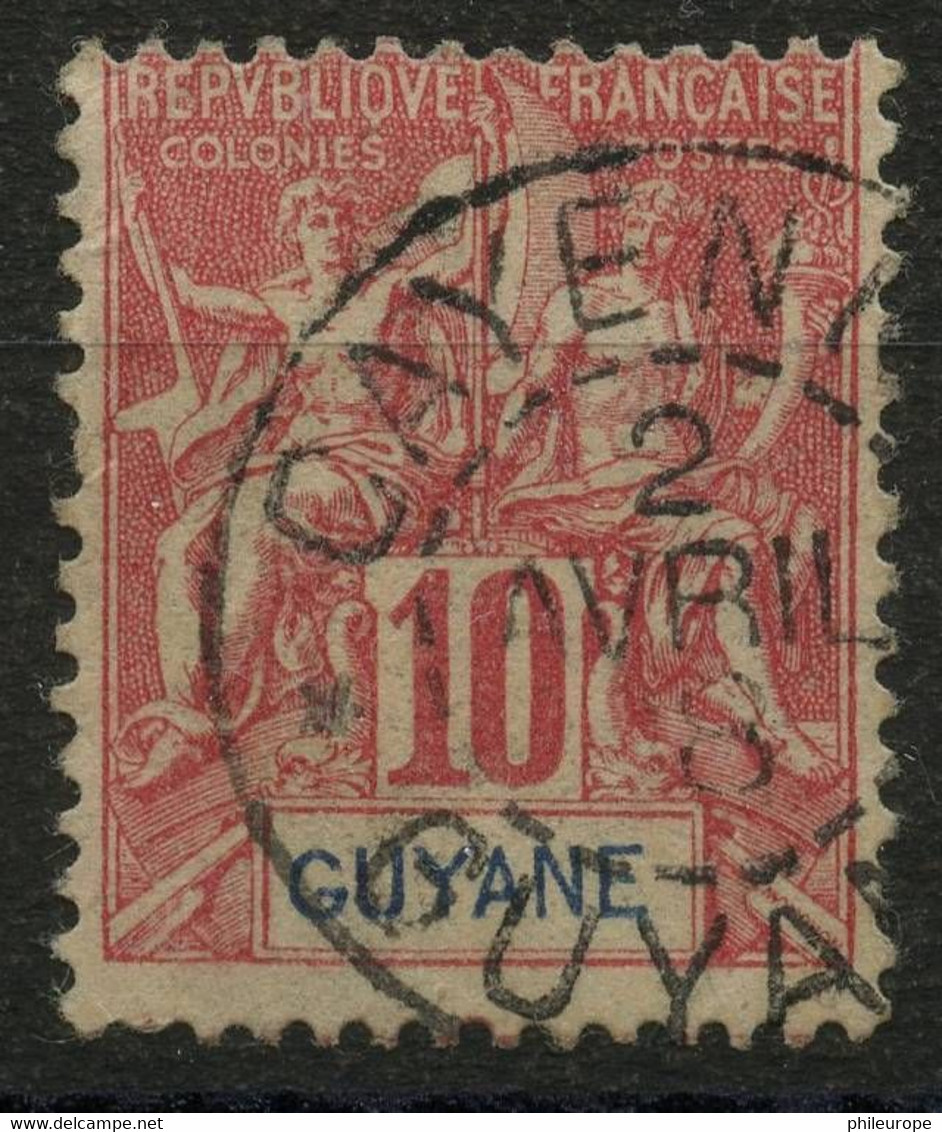 Guyane (1892) N 44 (o) - Oblitérés