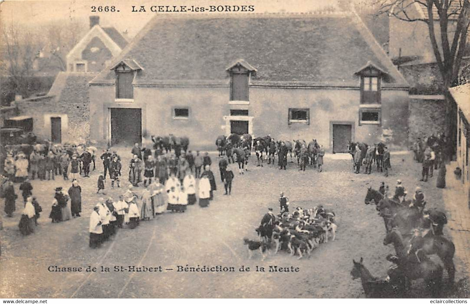 La Celle-les-Bordes       78        St Hubert. Bénédiction De La Meute  . Chasse à Courre        (voir Scan) - Sonstige & Ohne Zuordnung