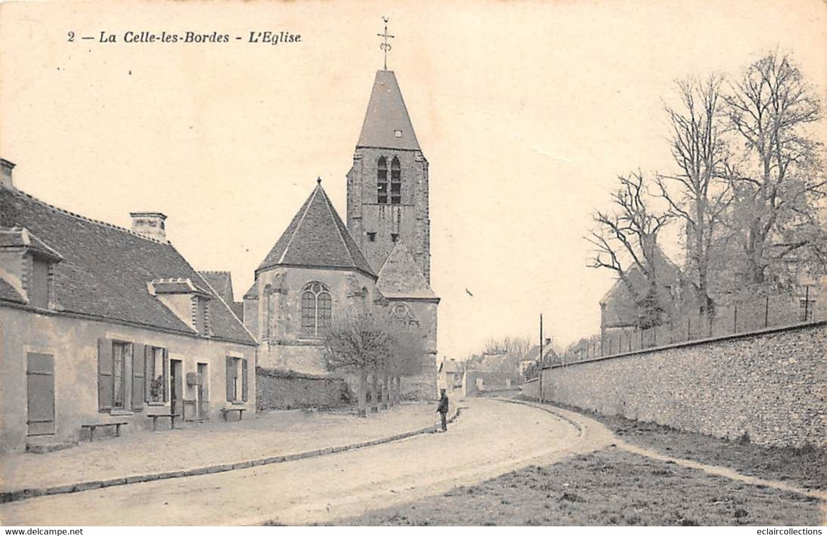 La Celle-les-Bordes       78         Rue Et église       (voir Scan) - Sonstige & Ohne Zuordnung