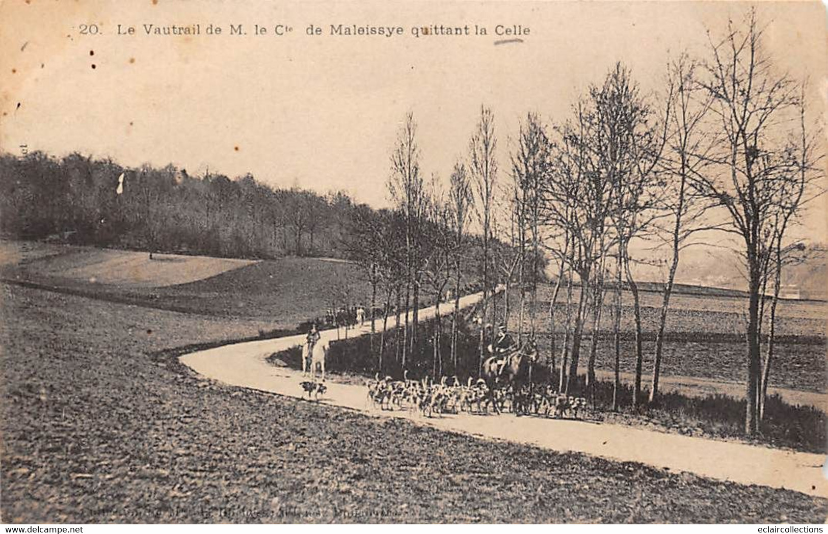 La Celle-les-Bordes       78        Le Vautrail De M.le Comte  Quittant La Celle Chasse à Courre        (voir Scan) - Sonstige & Ohne Zuordnung