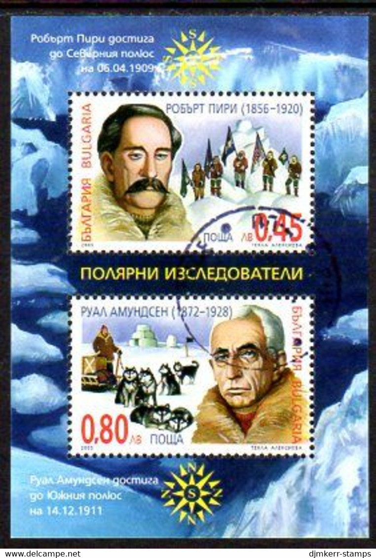 BULGARIA 2005 Polar Explorers Block Used.  Michel Block 272 - Used Stamps