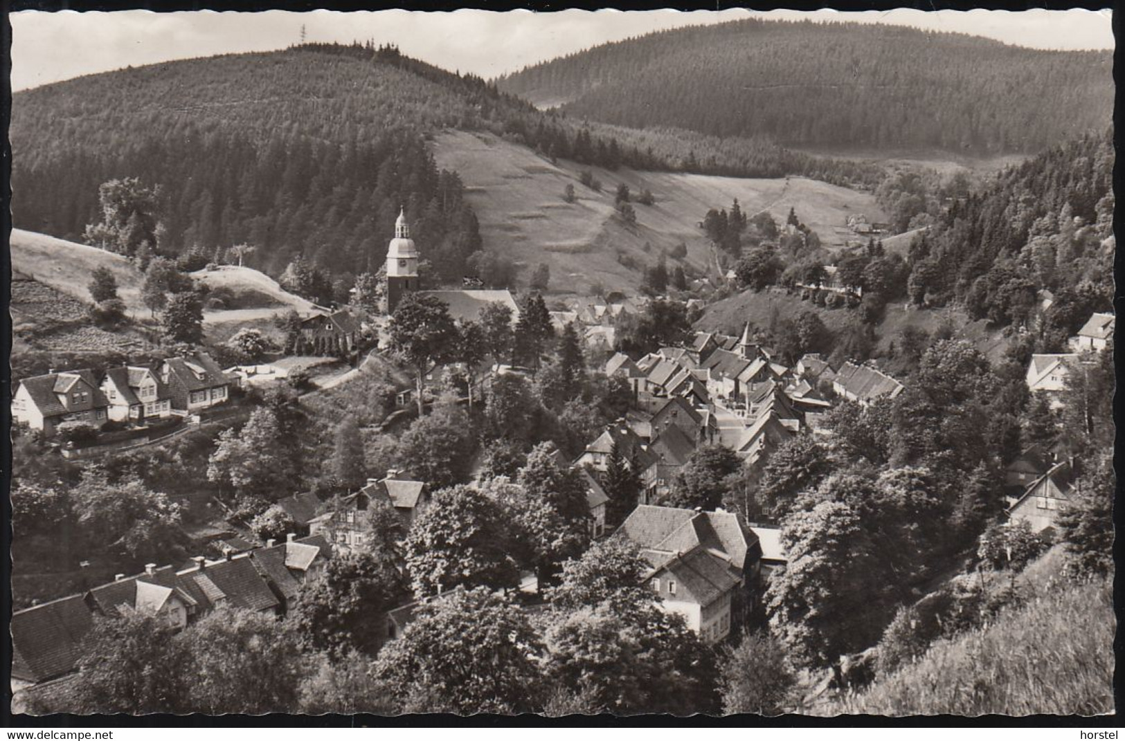 D-38709 Wildemann Im Oberharz - Alte Ortsansicht - Kirche - Wildemann