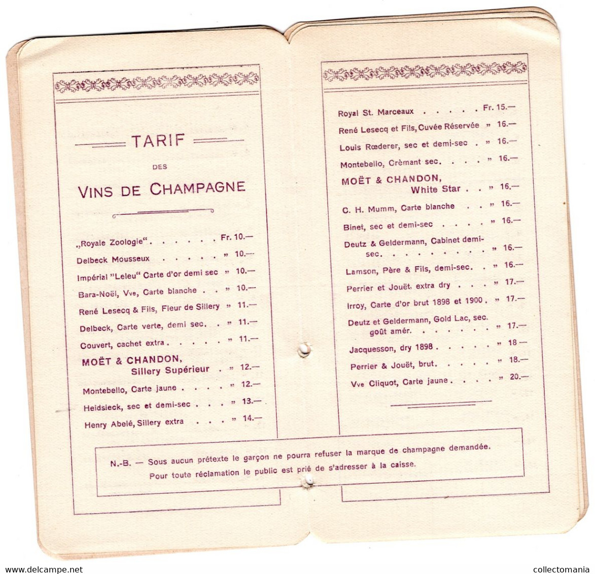 2 CP Champagne Moët Et Chandon 1 Petit Livre Carnaval D'Anvers Bal 1909 Zoo Anvers Offert Moët & Chandon - Champagne & Sparkling Wine