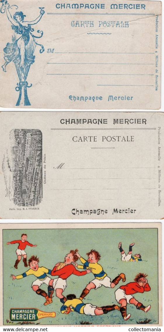 2 Carte Menu Champagne Mercier Epernay 5  CP Mercier - Champagne & Spumanti