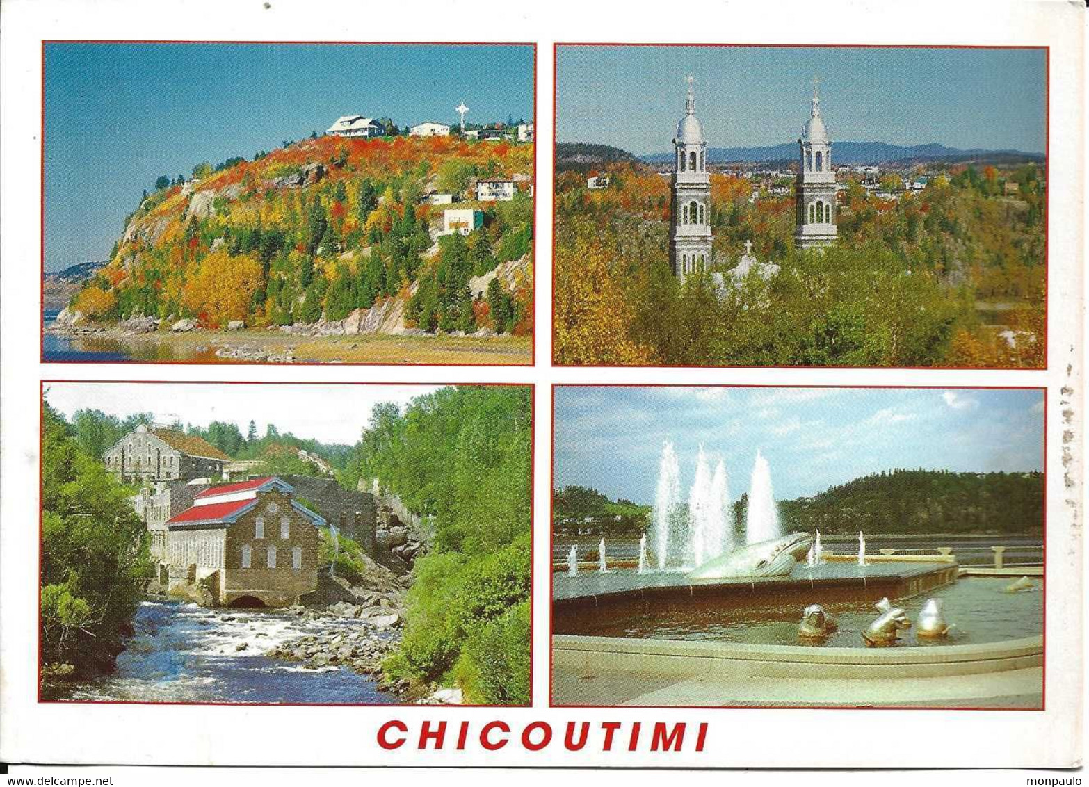 Canada. CPM. Quebec. Chicoutimi. Attrayante Capitale De La Région Du Saguenay. (4 Vues) (photos L. Fortin) - Chicoutimi