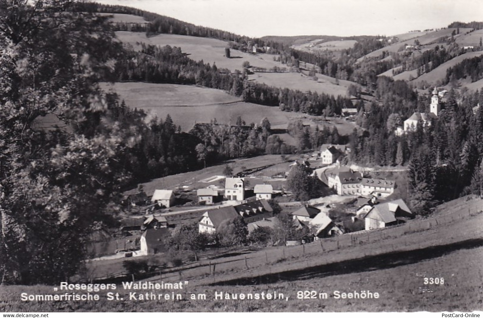 3622 - Österreich - Steiermark , Sankt St. Kathrein Am Hauenstein , Roseggers Waldheimat , Sommerfrische - Gelaufen 1965 - Weiz