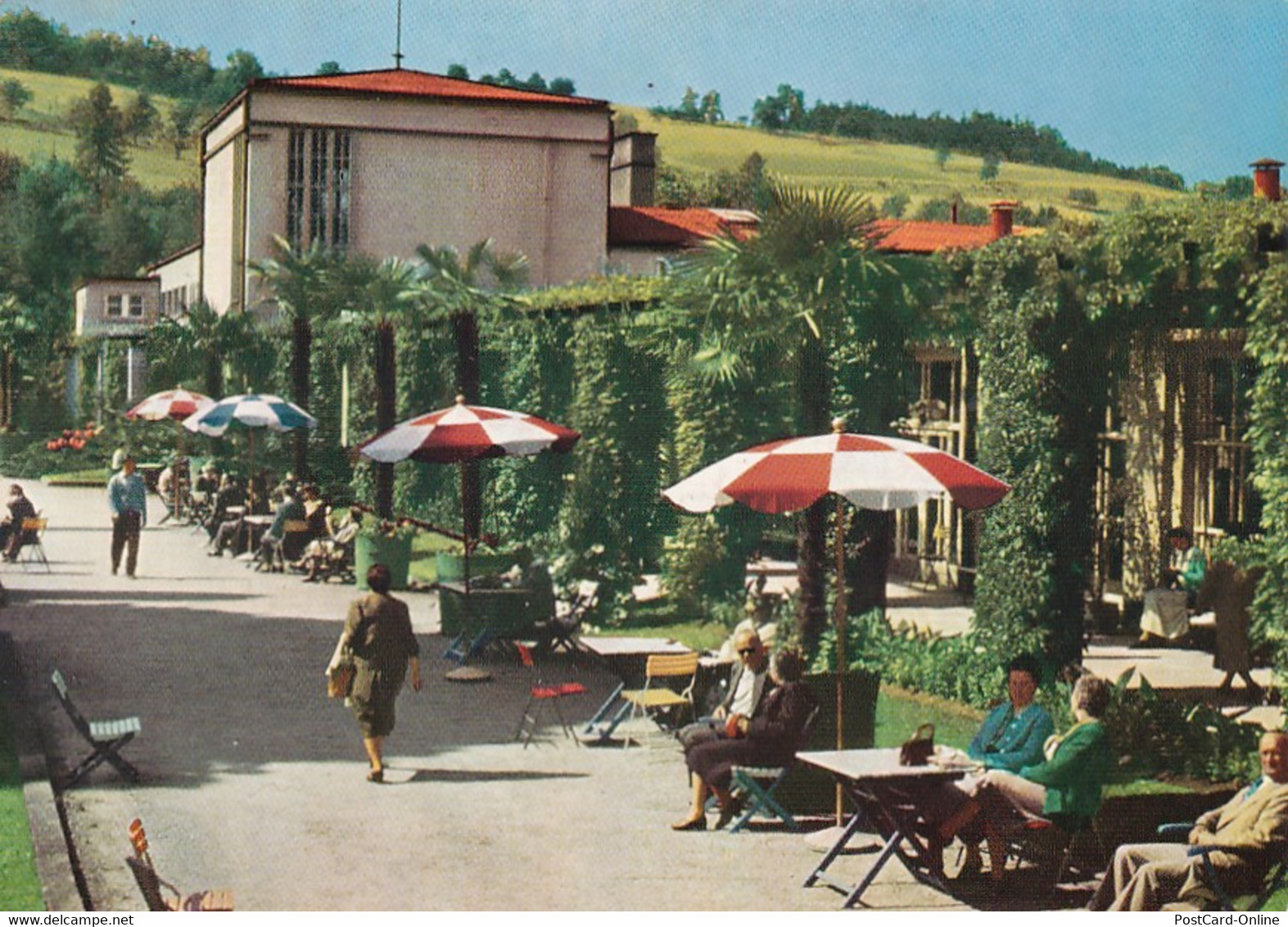 3649 - Österreich - Oberösterreich , Bad Schallerbach , Kurhaus , Palmengarten - Gelaufen 1965 - Bad Schallerbach