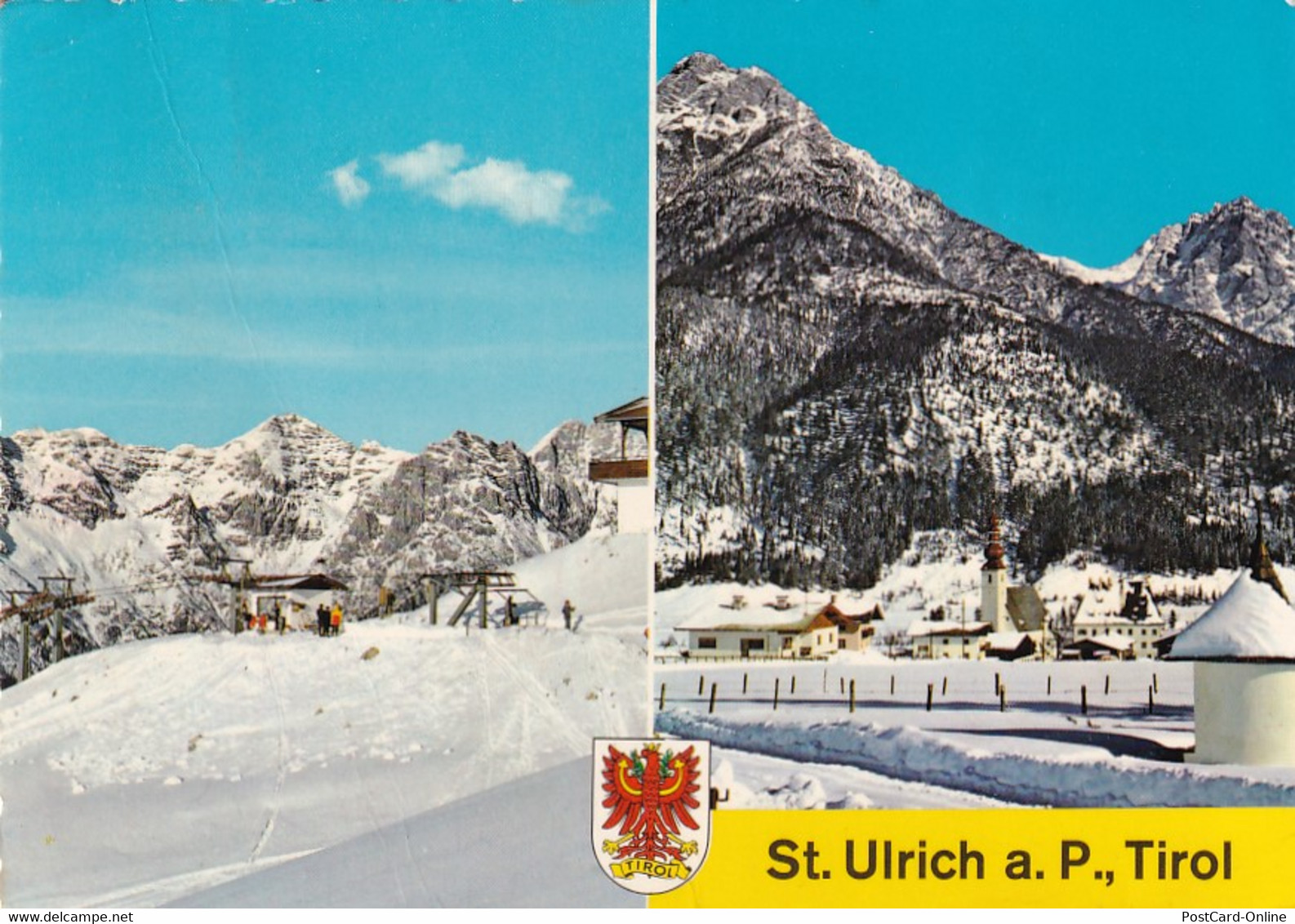 3671 - Österreich - Tirol , St. Ulrich Am Pillersee , Sesselbahn Buchensteinwand Gegen Loferer Steinberge - Gelaufen 197 - St. Ulrich Am Pillersee