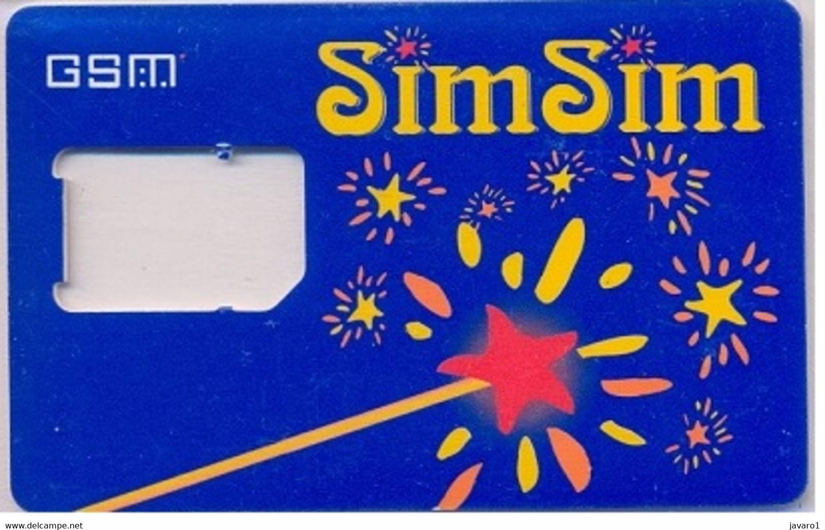 AZERBAIDJAN GSM Card  : AZE02 -- GSM SimSIm Fireworks Blue USED - Aserbaidschan