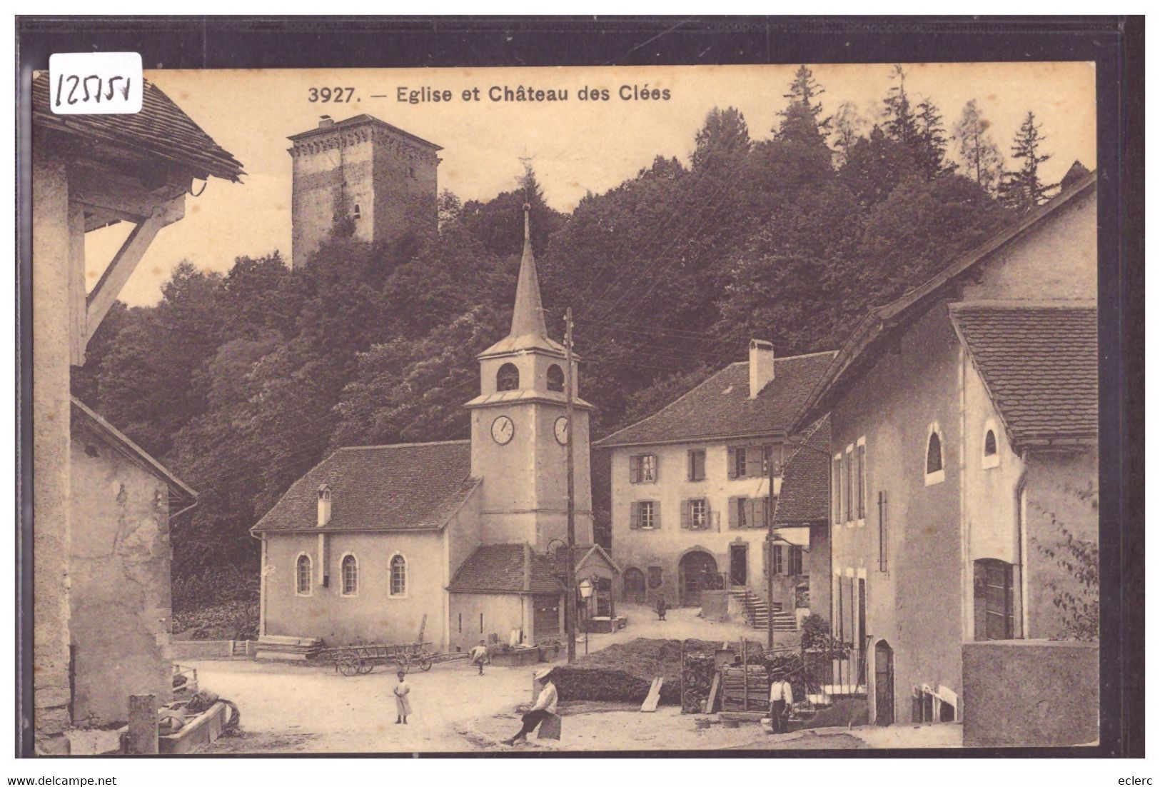 DISTRICT D'ORBE -  LES CLEES - EGLISE ET CHATEAU - TB - Les Clées