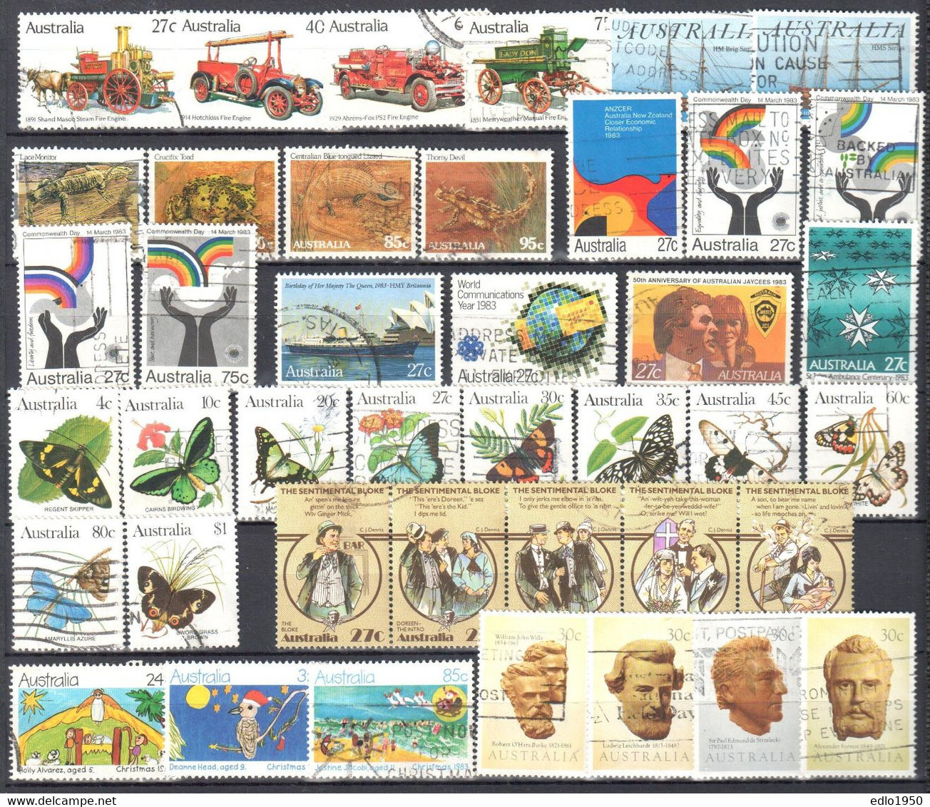 Australia 1983 - Complete Year Set - Used - Años Completos