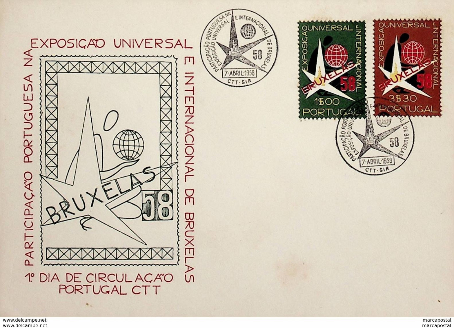 1958 Portugal Exposição Universal De Bruxelas - 1958 – Bruselas (Bélgica)