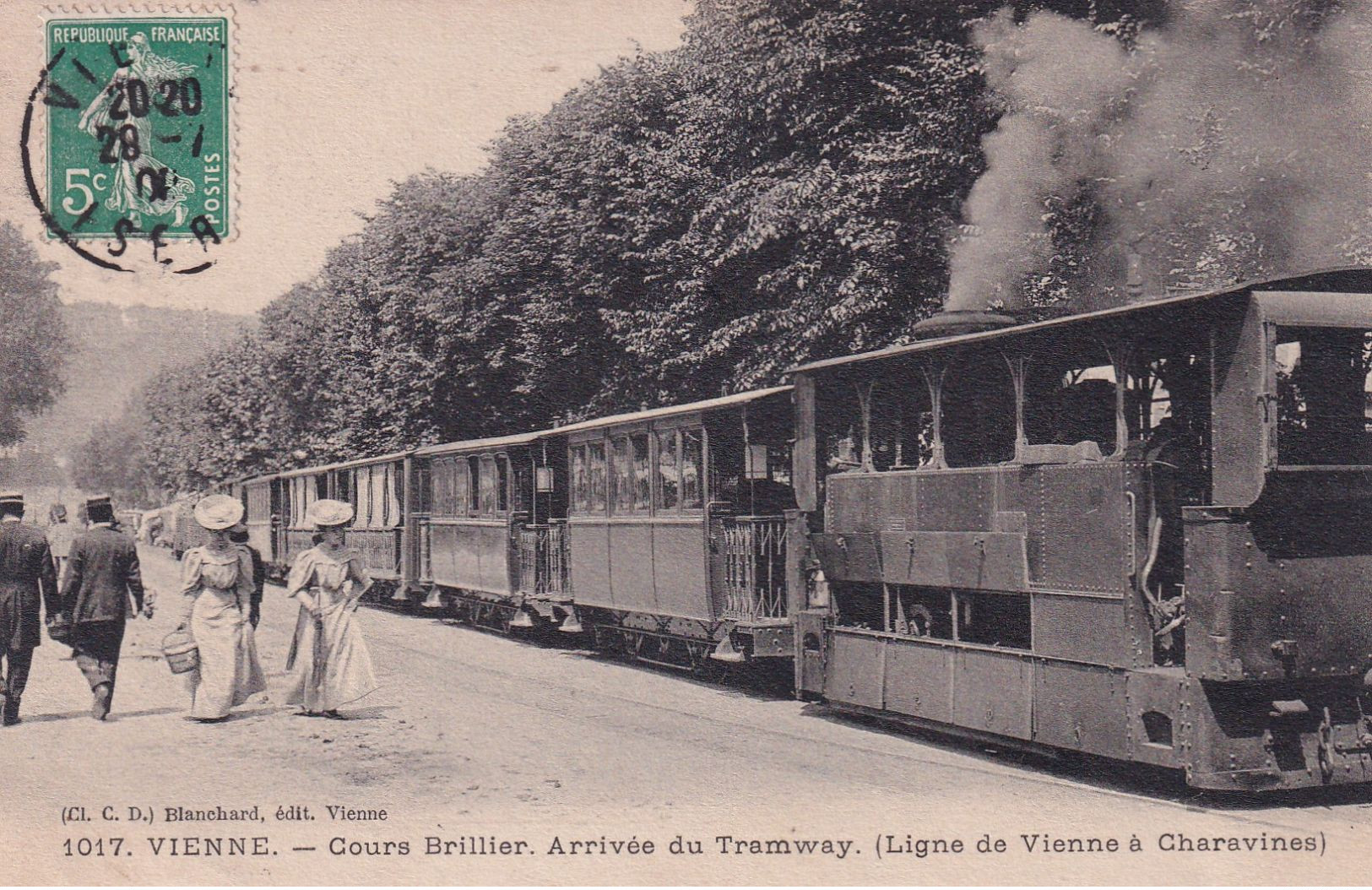 VIENNE  " TOP CARTE  Cours Brillier , Arrivée Du Tram "     N°7282 - Vienne