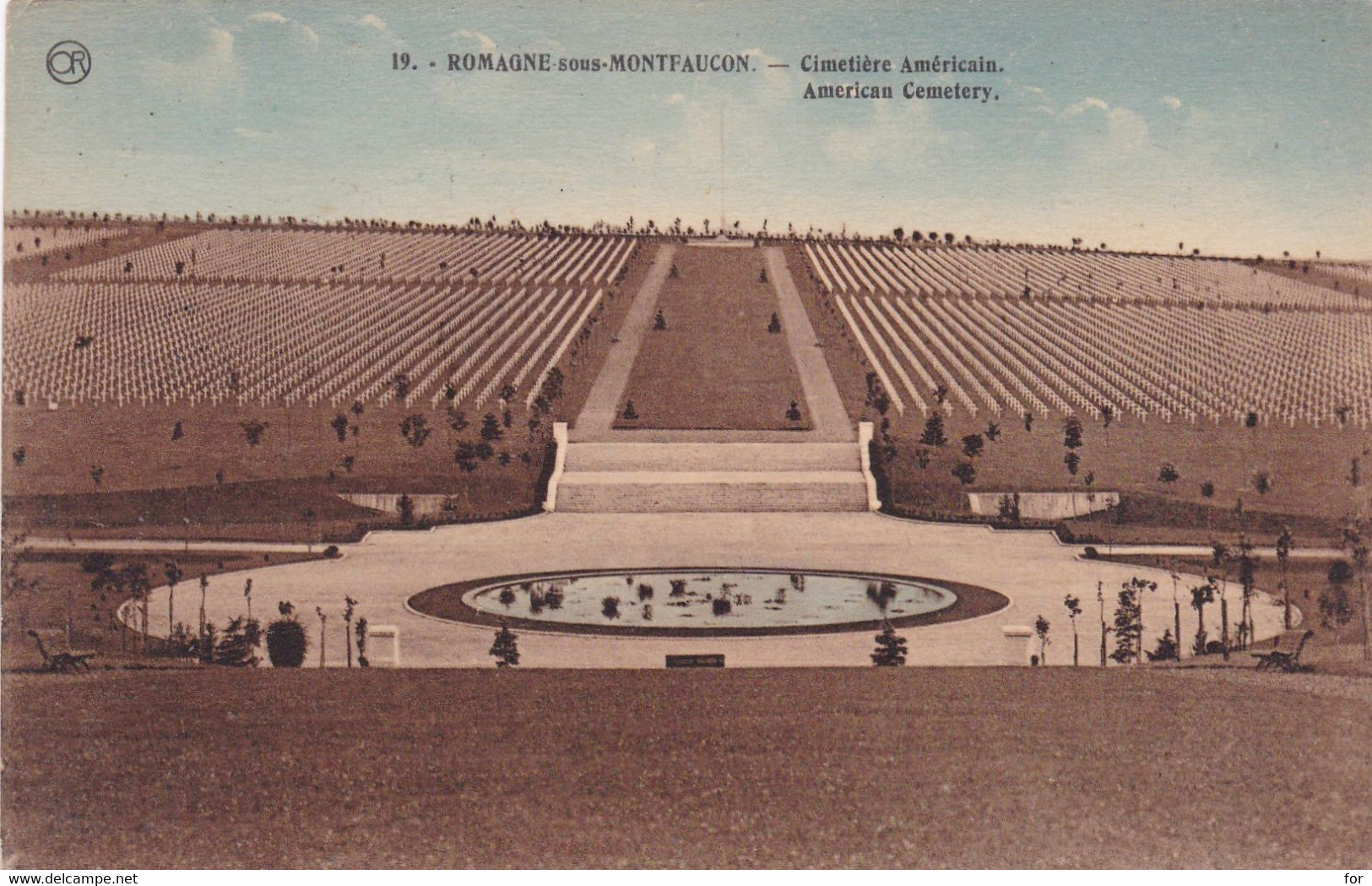 Militaire - Militaria  : Cimetière Américain - Américan Cemetery : ROMAGNE Sous MONTFAUCON - Meuse : Colorisée - Soldatenfriedhöfen