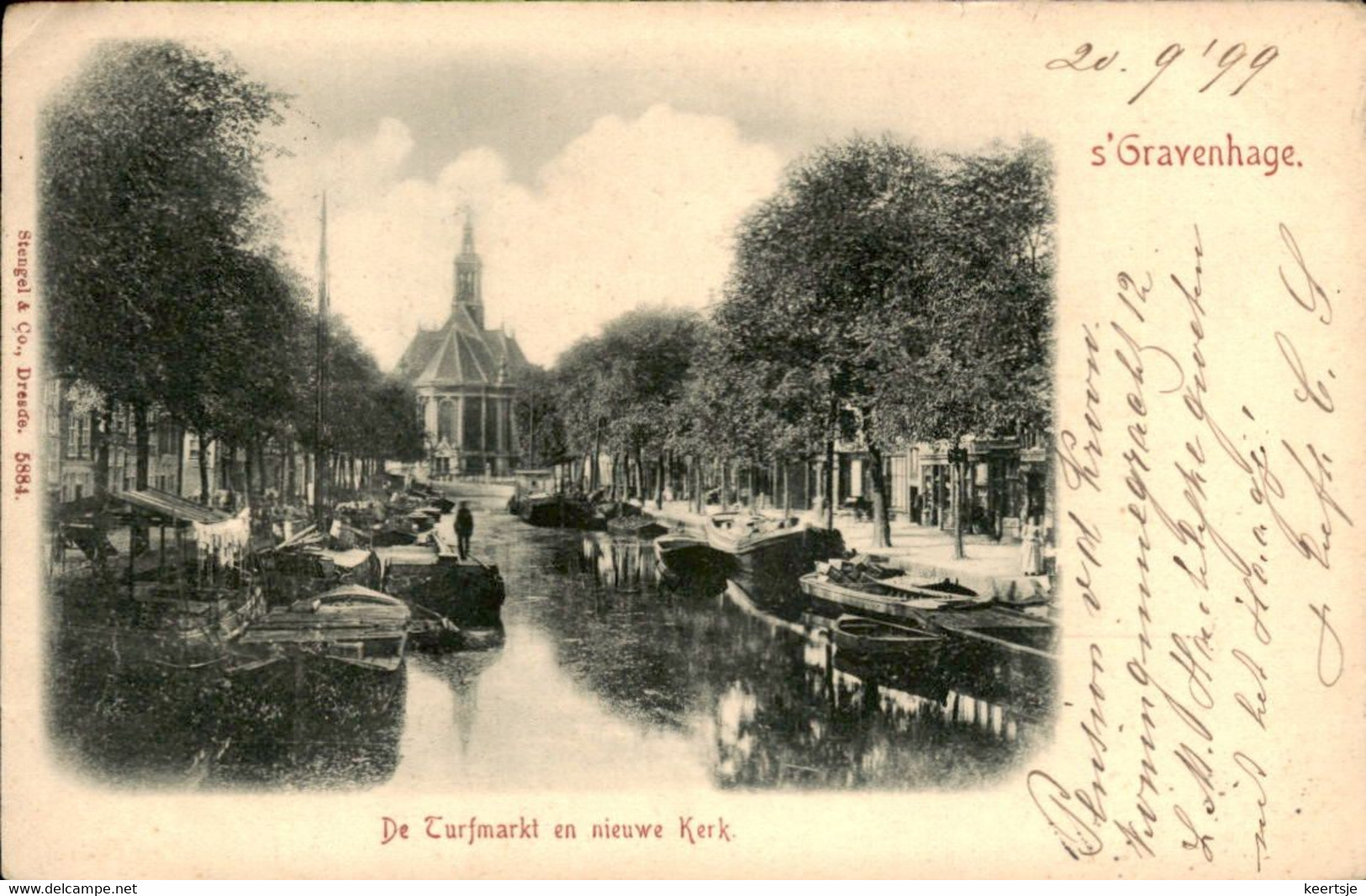 Den Haag - Turfmarkt En Nieuwe Kerk - 1899 - Den Haag ('s-Gravenhage)