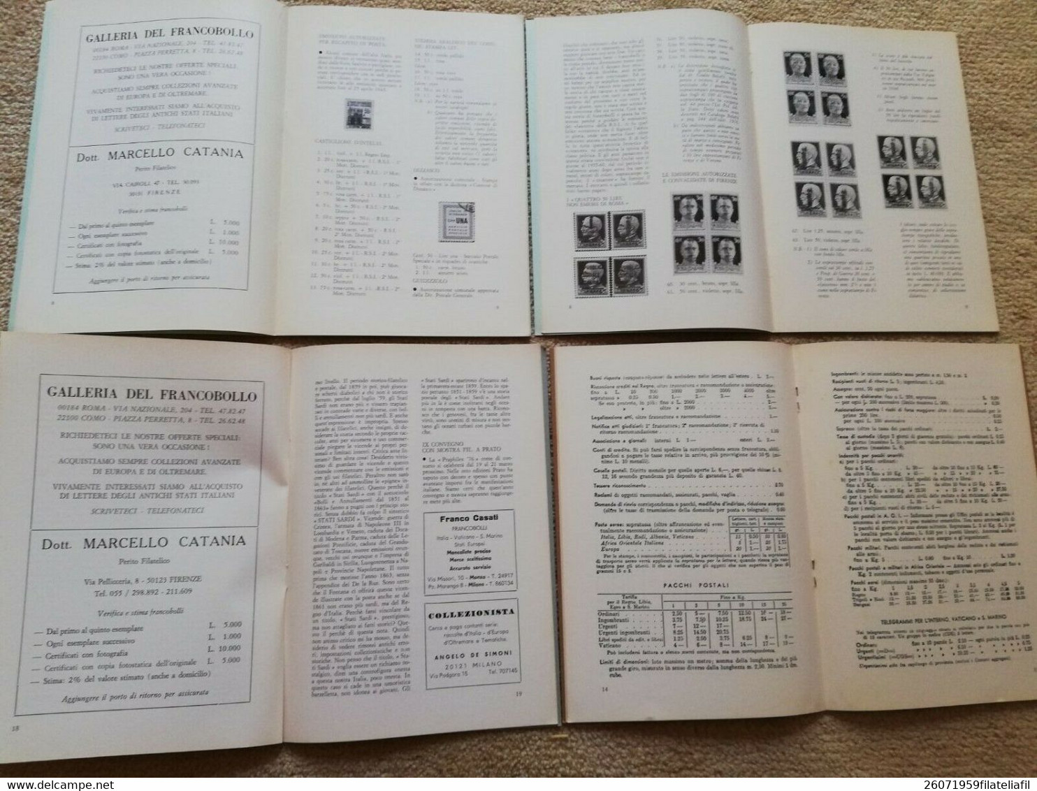 VITA E VALORE DEL COLLEZIONISMO 4 RIVISTE 1976/1977 CENTRO FILATELICO INTERNAZ. - Italian (from 1941)