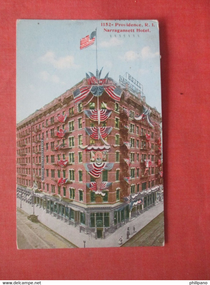 Flag Decorated Narragansett Hotel    Rhode Island > Providence    Ref 4566 - Providence