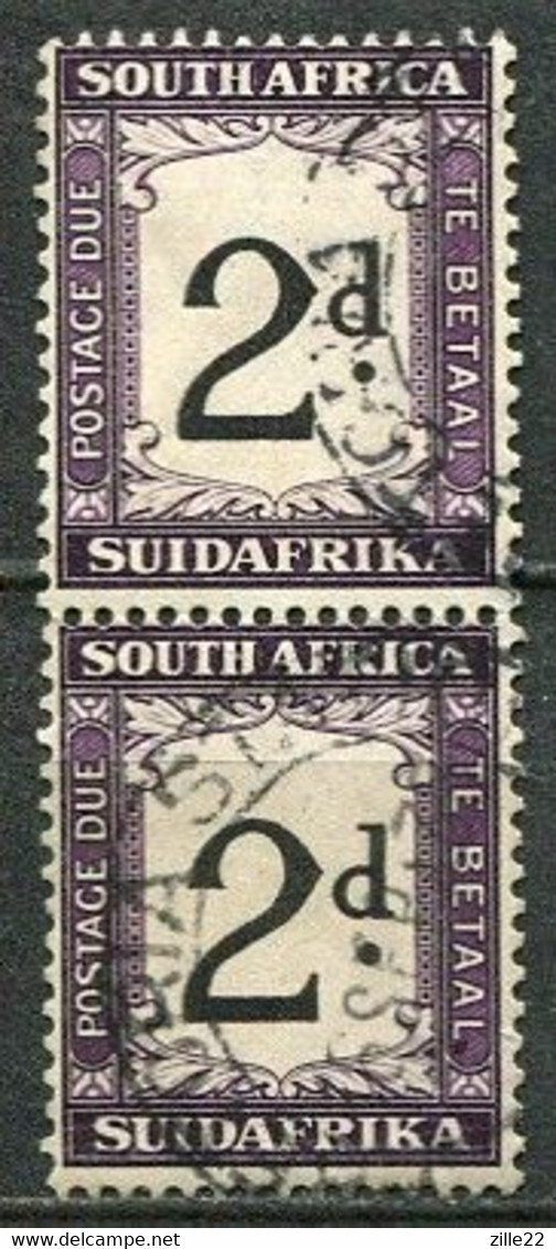 Union Of South Africa Postage Due, Südafrika Portomarken Mi# 24  Gestempelt/used - Pair - Timbres-taxe