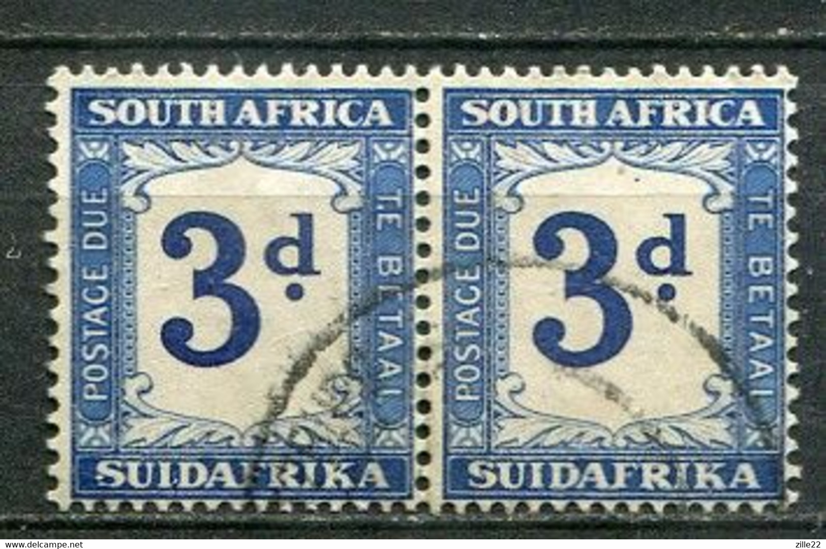 Union Of South Africa Postage Due, Südafrika Portomarken Mi# 27 Gestempelt/used Pair - Impuestos