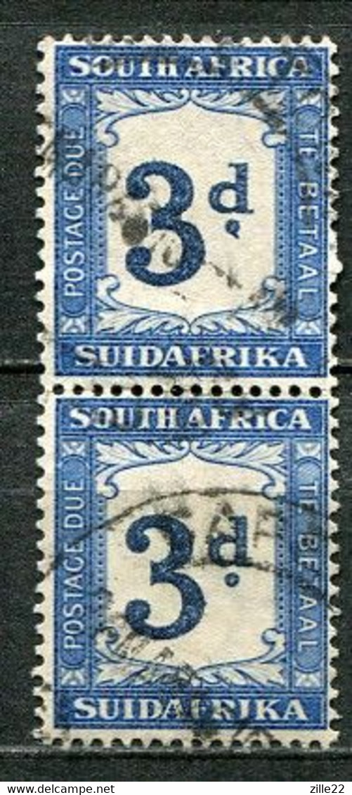 Union Of South Africa Postage Due, Südafrika Portomarken Mi# A27 Gestempelt/used - Pair - Postage Due