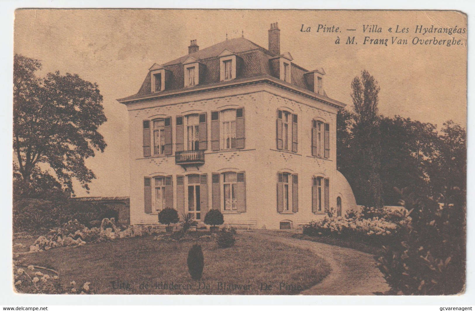 DE  PINTE     VILLA LES HYDRANEAS A M.FRANZ VAN OVERBERGHE  2 SCANS - De Pinte