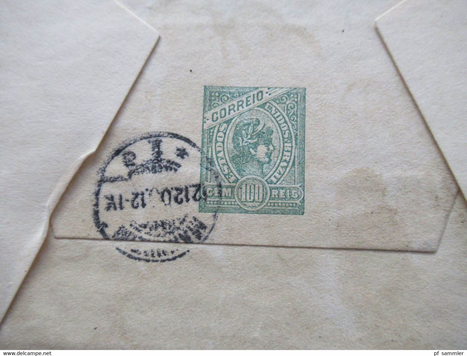 Argentinien 1900 Memorandum Postal Ganzsachen Umschlag Mit 2 Zusatzfrankaturen Nach Mannheim Mit T-Stempel / Nachporto - Enteros Postales