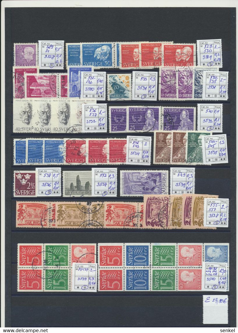 3528...  Sweden Schweden Sverige Set Of Used Stamps - Autres & Non Classés