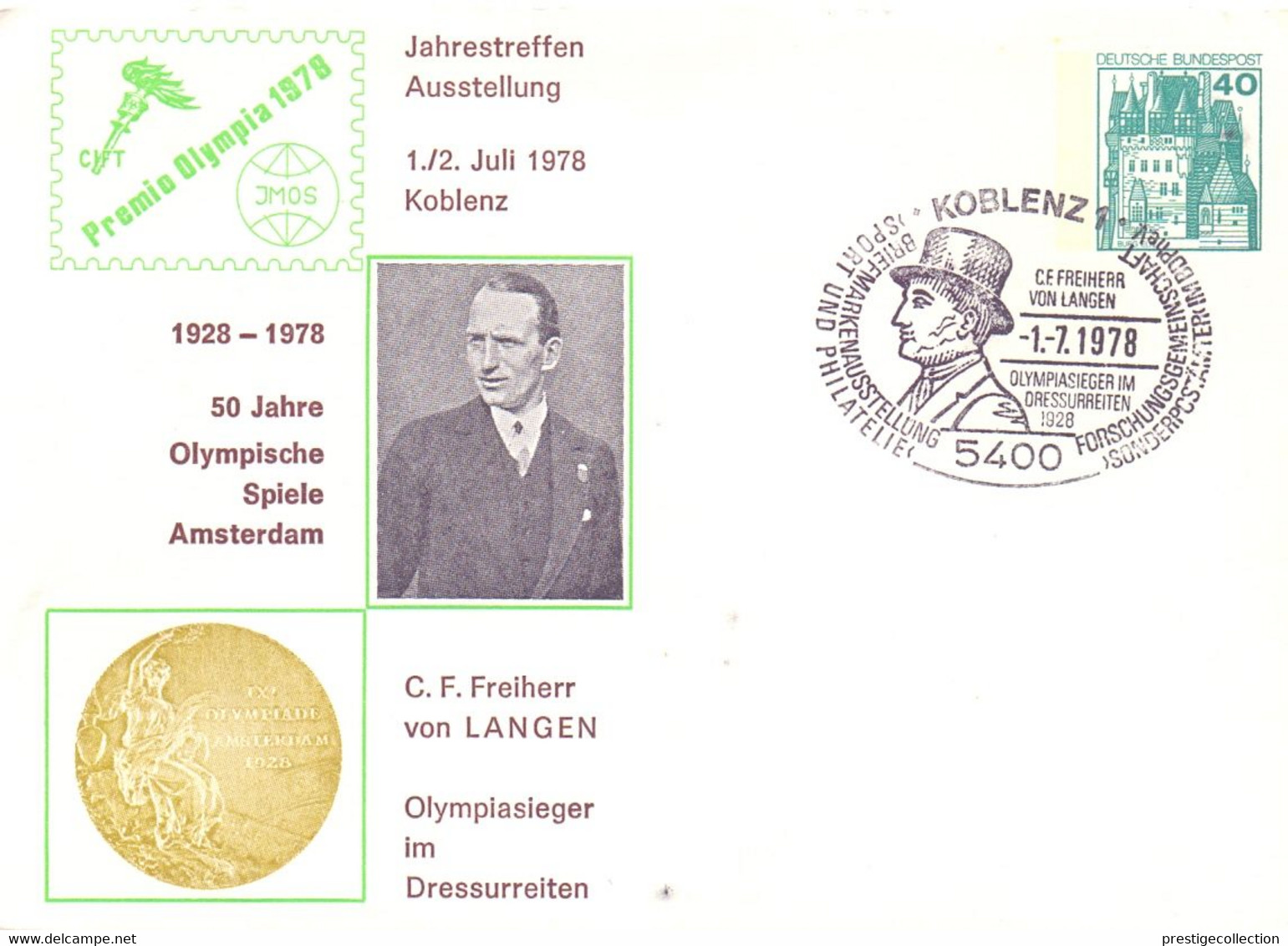 DEUTSCHE BUNDESPOST KOBLENZ FDC OLYMPISCHE SPILE AMSTERDAM   FANTASTIC COVER  (DIC200540) - Verano 1928: Amsterdam