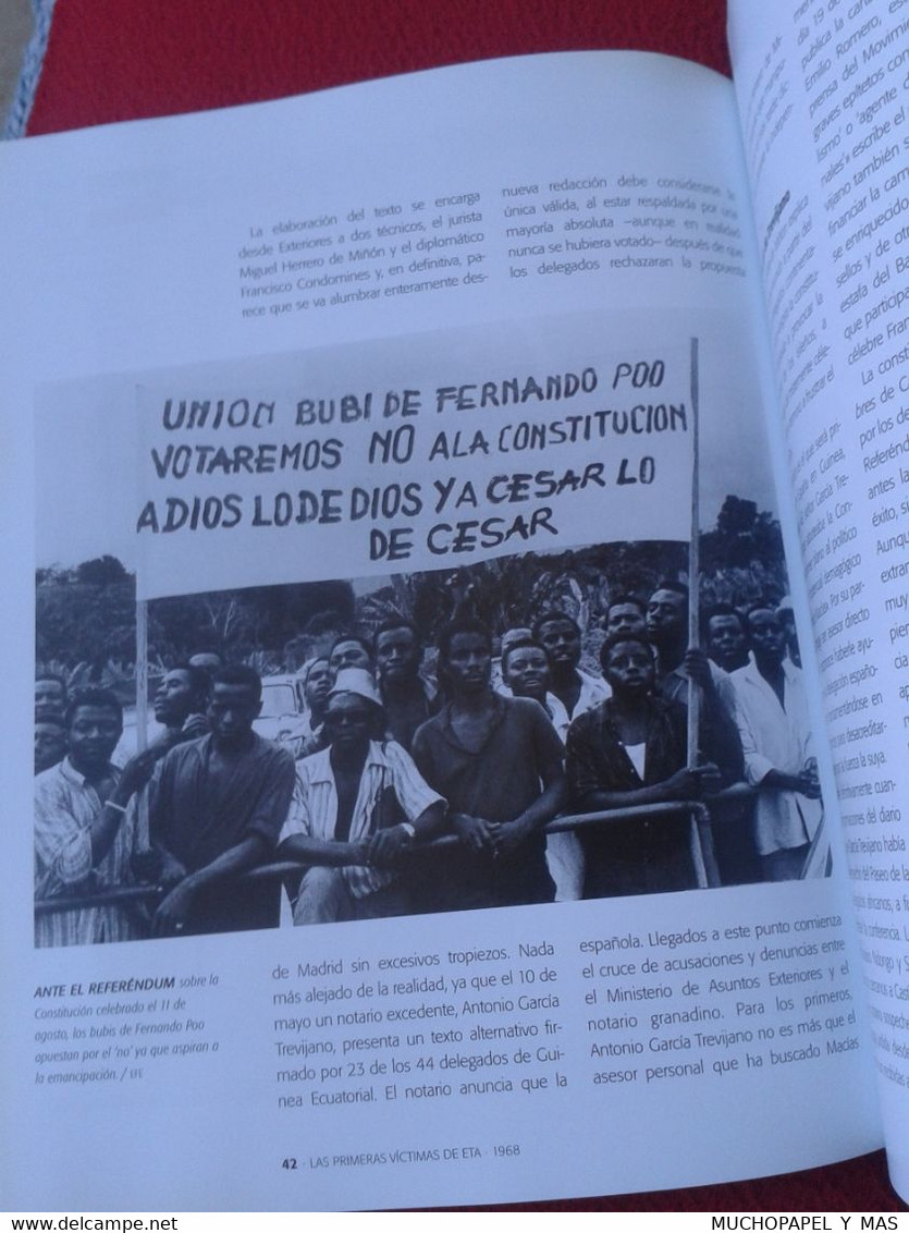 LIBRO FASCÍCULO Nº 2 BIBLIOTECA EL MUNDO FRANQUISMO AÑO A AÑO 1968 LAS PRIMERAS VÍCTIMAS DE ETA ESPAÑA TERRORISMO FRANCO